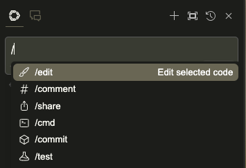 Continue commands