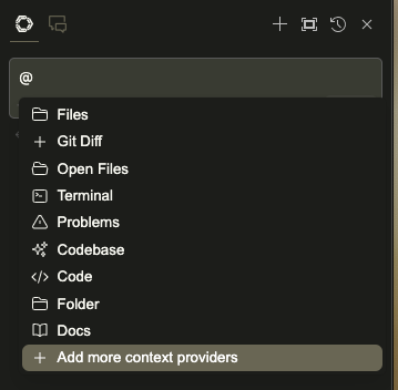 Continue context